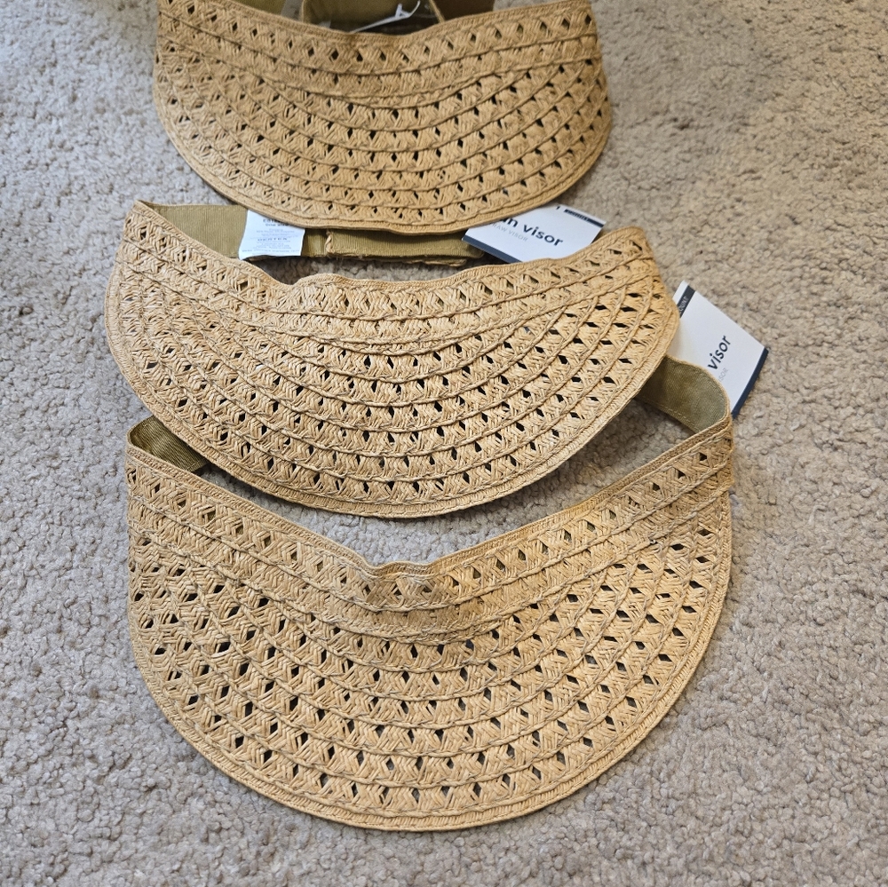 🎯 Lot of 3 sun visors NWT
